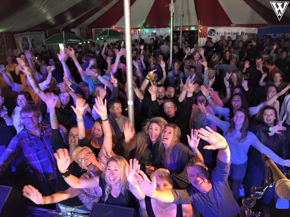 band voor een feesttent